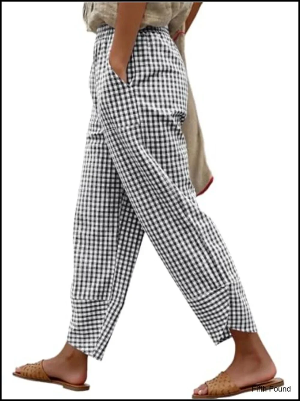 Wide Leg Pajama Pants Elastic Waist Pockets Lounge Bottoms